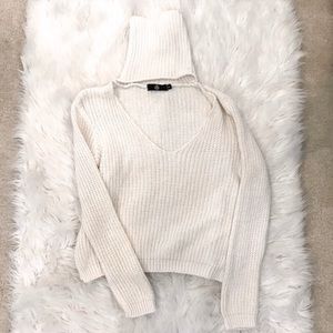 Missguided White Cutout Sweater